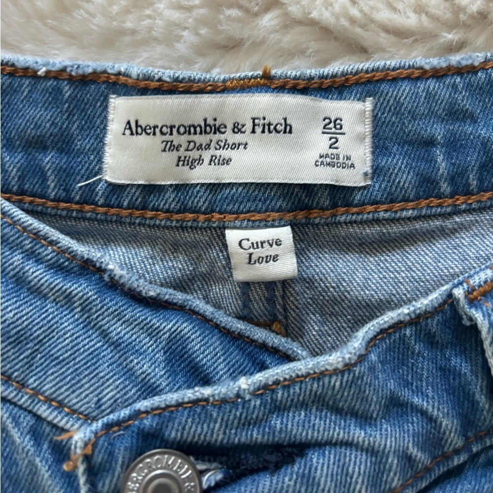 A&F Curve Love Dad Shorts crossover waist - Picture 4 of 6